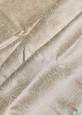 Sage green thaan with ornamental weave