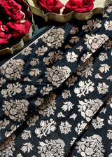 Black thaan with gold bootas