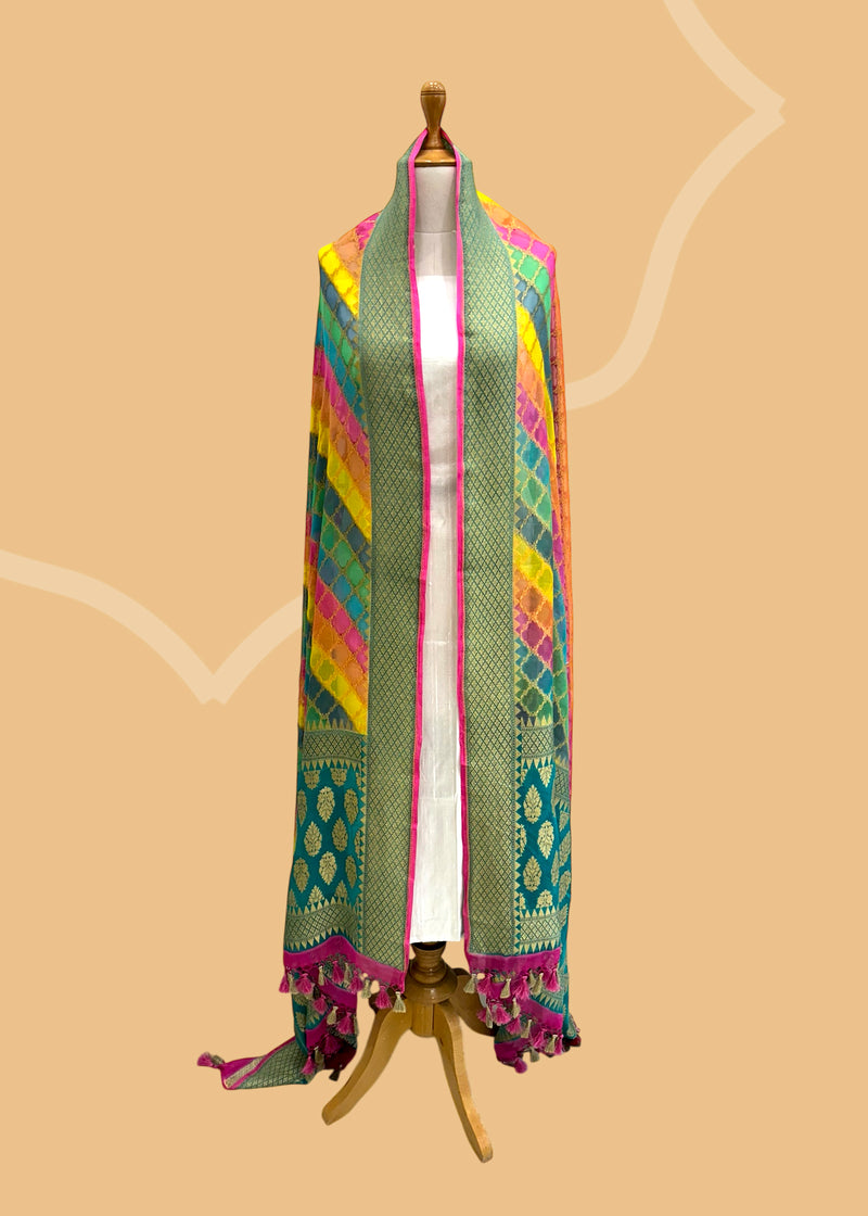 Candy Floss Shaded Georgette Dupatta