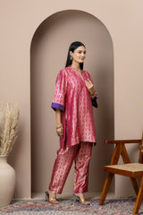 Rani Pink Brocade Coord Set