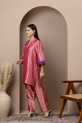 Rani Pink Brocade Coord Set
