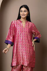 Rani Pink Brocade Coord Set