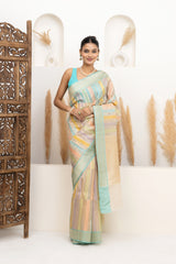 Ice cream Candy Soft Organza Saree