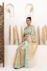 Ice cream Candy Soft Organza Saree