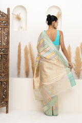 Ice cream Candy Soft Organza Saree