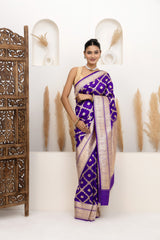 Purple Soft Katan Silk Saree