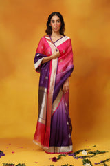 Orchid Whirlwind Organza Saree
