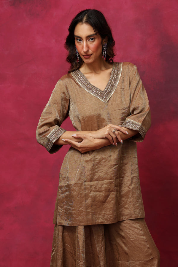 Call It a Day Lily Tissue Sharara Set