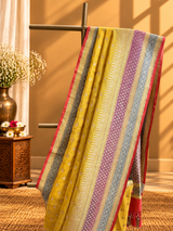 ⁠Jewel Tone Kadhwa Ektara Silk Saree