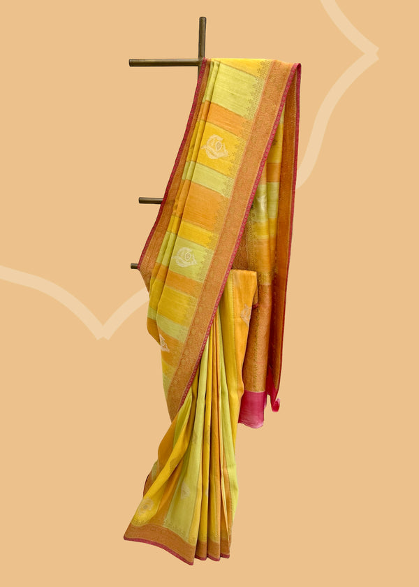 Tussar georgette saree