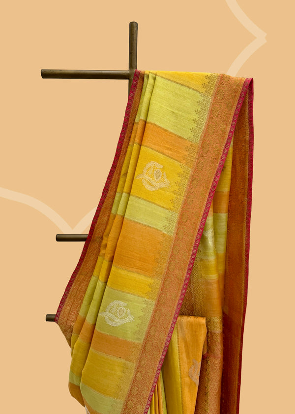 Tussar georgette saree